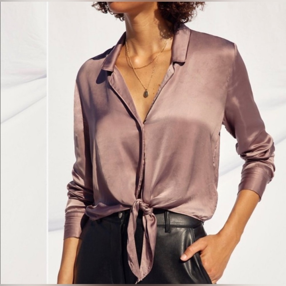 Wilfred (Aritzia) Tie Front Blouse NWOT